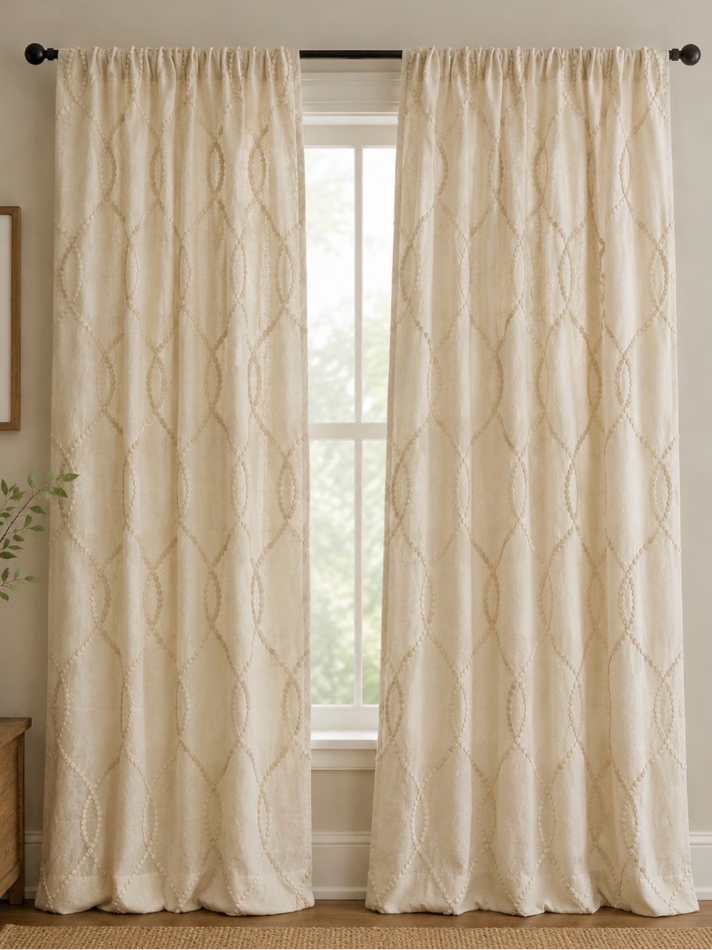 100% Lined Linen Panel Set